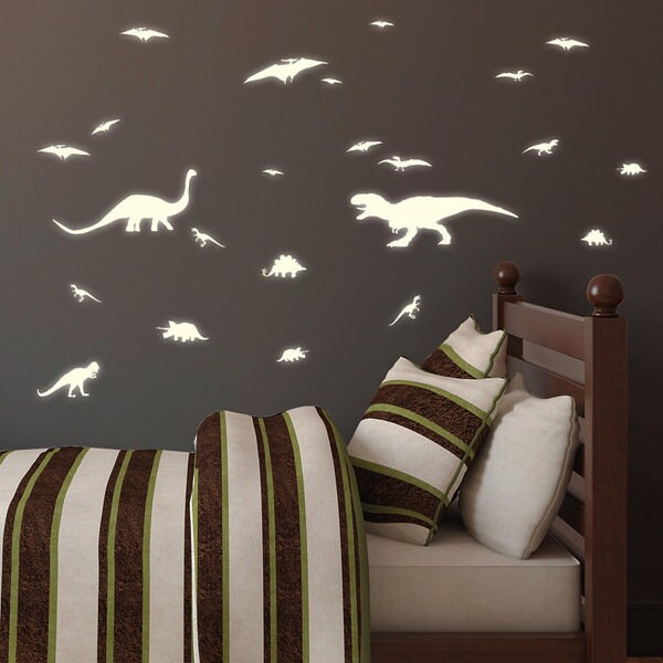 Leuchtaufkleber Kinderzimmer Dinos Dinosaurier Leuchtsticker Geschenk Junge Wanddekoration Kinderzimmer