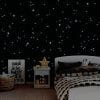 Auf dem Bild ist das Produkt: Leuchtaufkleber Kinderzimmer Fluoreszierende Sticker 406 Leuchtpunkte, Dekoration, leuchtet im Dunklen zum Preis von €13.9 abgebildet.