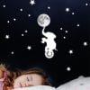 Auf dem Bild ist das Produkt: Leuchtaufkleber Kinderzimmer Zirkus Elefant mit Mond und Leuchtsterne leuchten im Dunklen zum Preis von €14.5 abgebildet.