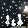 Auf dem Bild ist das Produkt: Leuchtaufkleber Kinderzimmer zwei fluoreszierende Prinzessinnen mit Schneemann Dekoration Babyzimmer zum Preis von €26.9 abgebildet.