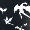 Auf dem Bild ist das Produkt: Leuchtaufkleber Linderzimmer Fluoreszierende Drachen Dragon Dekoration Kinderzimmer zum Preis von €22.9 abgebildet.