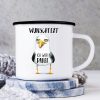 Auf dem Bild ist das Produkt: Maritimer Campingbecher mit Wunschtext Ich war dabei mit Möwe Geburtstagsgeschenk zum Preis von €18.9 abgebildet.