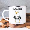 Auf dem Bild ist das Produkt: Maritimer Campingbecher mit Wunschtext Ich war dabei mit Möwe Geburtstagsgeschenk zum Preis von €18.9 abgebildet.