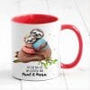Auf dem Bild ist das Produkt: Personalisierte Tasse Faultier Spruch Mit Dir bin ich am liebsten faul Geschenk Kaffeebecher zum Preis von €17.90 abgebildet.