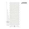 Auf dem Bild ist das Produkt: Sichtschutzfolie Wiederverwendbar Kreise geometrisch Fensterfolie Fensterdeko Milchglasfolie Sichtschutz zum Preis von €24.9 abgebildet.