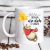 Auf dem Bild ist das Produkt: Tasse bedruckt Bär Glück ist, eine Freundin/einen Freund wie dich zu haben zum Preis von €15.90 abgebildet.