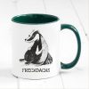 Auf dem Bild ist das Produkt: Tasse bedruckt Dachs Frechdachs Geschenk Geburtstag Kaffeetasse Kaffeebecher 330 ml spülmaschinenfest zum Preis von €17.90 abgebildet.