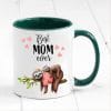 Auf dem Bild ist das Produkt: Tasse bedruckt Faultier Best Mom ever Geschenk Muttertag Geburtstag Kaffeetasse Kaffeebecher Spülmaschinenfest Keramik zum Preis von €17.90 abgebildet.