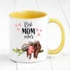 Auf dem Bild ist das Produkt: Tasse bedruckt Faultier Best Mom ever Geschenk Muttertag Geburtstag Kaffeetasse Kaffeebecher Spülmaschinenfest Keramik zum Preis von €17.90 abgebildet.