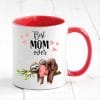 Auf dem Bild ist das Produkt: Tasse bedruckt Faultier Best Mom ever Geschenk Muttertag Geburtstag Kaffeetasse Kaffeebecher Spülmaschinenfest Keramik zum Preis von €17.90 abgebildet.