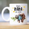 Auf dem Bild ist das Produkt: Tasse bedruckt Faultier Bester Papa der Welt Geschenk Vatertag Geburtstag Vatertagsgeschenk zum Preis von €15.90 abgebildet.