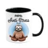 Auf dem Bild ist das Produkt: Tasse bedruckt Faultier Papas Anti-Stress Tasse, Geschenk Geburtstag Kaffeetasse Kaffeebecher, Weihnachtsgeschenk zum Preis von €18.9 abgebildet.