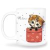 Auf dem Bild ist das Produkt: Tasse bedruckt Katze, Geschenk Geburtstag Kaffeetasse Kaffeebecher, Geschenk Geburtstag zum Preis von €16.9 abgebildet.