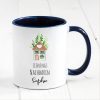 Auf dem Bild ist das Produkt: Tasse bedruckt Lieblingsnachbarin mit Wunschnamen, Geschenk Geburtstag Kaffeetasse Kaffeebecher, Weihnachtsgeschenk zum Preis von €18.9 abgebildet.