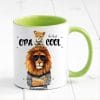 Auf dem Bild ist das Produkt: Tasse bedruckt Löwe Opa du bist cool Geschenk Kaffeetasse Geschenkidee Becher Verschenken zum Preis von €17.90 abgebildet.