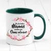 Auf dem Bild ist das Produkt: Tasse bedruckt mit Spruch Nur die besten Mamas werden zur Oma befördert Geschenk Geburtstag Kaffeetasse Kaffeebecher Muttertag zum Preis von €17.90 abgebildet.