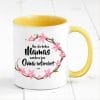 Auf dem Bild ist das Produkt: Tasse bedruckt mit Spruch Nur die besten Mamas werden zur Oma befördert Geschenk Geburtstag Kaffeetasse Kaffeebecher Muttertag zum Preis von €17.90 abgebildet.