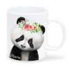 Auf dem Bild ist das Produkt: Personalisierbare Keramik Tasse bedruckt Panda Pandabär individualisierbar mit Namen Geschenk Geburtstag zum Preis von €18.9 abgebildet.