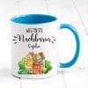 Auf dem Bild ist das Produkt: Tasse bedruckt weltbeste Nachbarin mit Wunschnamen Geschenk Geburtstag Kaffeetasse Kaffeebecher zum Preis von €17.90 abgebildet.