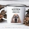 Auf dem Bild ist das Produkt: Tasse Emaille Campingbecher Walross Fresse halten Kaffeetasse Kaffeebecher zum Preis von €18.9 abgebildet.