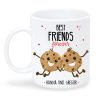 Auf dem Bild ist das Produkt: Tasse Freund Best Friends Forever Freundinnen Cookies personalisierbare Geschenkidee, Geschenk Geburtstag zum Preis von €16.9 abgebildet.