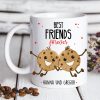 Auf dem Bild ist das Produkt: Tasse Freund Best Friends Forever Freundinnen Cookies personalisierbare Geschenkidee, Geschenk Geburtstag zum Preis von €16.9 abgebildet.