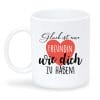 Auf dem Bild ist das Produkt: Tasse Schneemann Mädchen Keramiktasse für den Winter bedruckt winterlich Schneemann und Mädchen personalisiert mit Namen Geschenk zum Preis von €18.9 abgebildet.