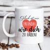Auf dem Bild ist das Produkt: Tasse Schneemann Mädchen Keramiktasse für den Winter bedruckt winterlich Schneemann und Mädchen personalisiert mit Namen Geschenk zum Preis von €18.9 abgebildet.