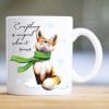 Auf dem Bild ist das Produkt: Tasse für die Winterzeit, bedruckt Fuchs Everything is magical when it snows, Geschenk Kaffeetasse Kaffeebecher zum Preis von €15.90 abgebildet.