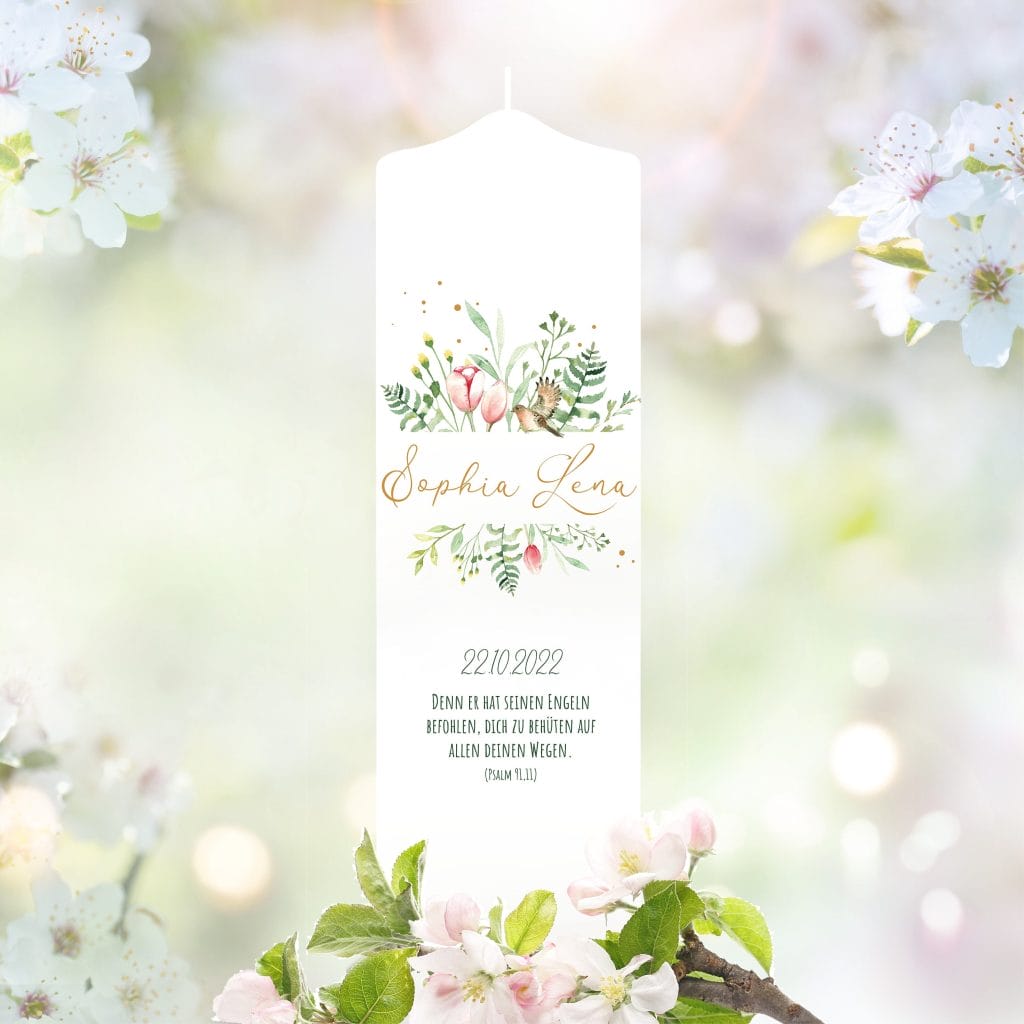 Personalisiertes Aufkleber-Set – 24 Runde Etiketten Mit Wunschtext, 4 Cm, Blau Hortensie Design