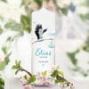 Auf dem Bild ist das Produkt: Taufkerze Kerze zur Taufe oder Kommunion Storch und Baby Taufspruch mit Name und Datum zum Preis von €6.4 abgebildet.