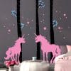 Auf dem Bild ist das Produkt: Wandtattoo Kinderzimmer Birken Einhorn und 100 Leuchtaufkleber Dekoration Kinderzimmer Babyzimmer zum Preis von €59.9 abgebildet.