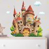 Auf dem Bild ist das Produkt: Wandtattoo Kinderzimmer Burg mit Wolf Fuchs Maus Wolken Mäusetür Kinderzimmerdeko Babyzimmer zum Preis von €19.90 abgebildet.