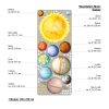Auf dem Bild ist das Produkt: Wandtattoo Kinderzimmer Planeten Galaxy Sterne, Dekoration Babyzimmer zum Preis von €44.9 abgebildet.