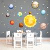 Auf dem Bild ist das Produkt: Wandtattoo Kinderzimmer Planeten Galaxy Sterne, Dekoration Babyzimmer zum Preis von €44.9 abgebildet.