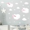 Auf dem Bild ist das Produkt: Wandtattoo Kinderzimmer Schafe Schäfchen Wolken Schäfchenwolken Dekoration Babyzimmer zum Preis von €49.9 abgebildet.