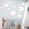 Auf dem Bild ist das Produkt: Wandtattoo Kinderzimmer Schafe Schäfchen Wolken Schäfchenwolken Dekoration Babyzimmer zum Preis von €49.9 abgebildet.