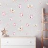 Auf dem Bild ist das Produkt: Wandtattoo Kinderzimmer Schmetterlinge in Pastellfarben Trend pastell Kinderzimmerdeko Babyzimmer zum Preis von €24.9 abgebildet.