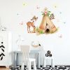 Auf dem Bild ist das Produkt: Wandtattoo Kinderzimmer Tipi Indianer Reh Zelt Eule Schmetterlinge Dekoration Babyzimmer zum Preis von €19.9 abgebildet.