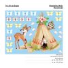 Auf dem Bild ist das Produkt: Wandtattoo Kinderzimmer Tipi Indianer Reh Zelt Eule Schmetterlinge Dekoration Babyzimmer zum Preis von €19.9 abgebildet.
