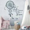 Auf dem Bild ist das Produkt: Wandtattoo Traumfänger Nimm dir Zeit zu träumen, es ist der Weg zu den Sternen Spruch Zitat  Schriftzug Wandbild Wandaufkleber zum Preis von €20.90 abgebildet.