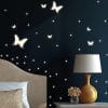 Auf dem Bild ist das Produkt: Wandtattoo Leuchtaufkleber Schmetterlinge leuchtend 190 Stück Leuchtsticker Kinderzimmer Leuchtsterne fluoreszierend zum Preis von €13.9 abgebildet.