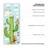 Auf dem Bild ist das Produkt: Wandtattoo Wandbild Kinderzimmer Messlatte Kaktus Eule Fuchs Indianer Dekoration Babyzimmer zum Preis von €39.9 abgebildet.