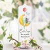 Auf dem Bild ist das Produkt: Weiße Taufkerze Kerze zur Taufe oder Geburt Elefant auf Mond mit Name Datum Taufspruch zum Preis von €23.90 abgebildet.