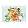 Auf dem Bild ist das Produkt: Wiederverwendbares Fensterbild Weihnachten Winter Altstadt Häuser Häuserreihe Fensterdekoration zum Preis von €13.90 abgebildet.