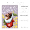 Auf dem Bild ist das Produkt: XXL Fensterbild Weihnachten Eichhörnchen Schneeflocken Winterdeko Fensteraufkleber wiederverwendbar zum Preis von €39.9 abgebildet.