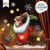 Auf dem Bild ist das Produkt: XXL Fensterbild Weihnachten Eichhörnchen Schneeflocken Winterdeko Fensteraufkleber wiederverwendbar zum Preis von €39.9 abgebildet.