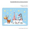 Auf dem Bild ist das Produkt: XXL Fensterbild Weihnachten Winter Elch mit Zwergen Schlitten Fensterdeko Schaufenstergestaltung zum Preis von €39.9 abgebildet.