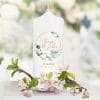 Auf dem Bild ist das Produkt: Weiße Hochzeitskerze Bätterkrank Baumwolle Eukalyptus Hochzeit personalisiertes Hochzeitsgeschenk Spruch Valentinstagsgeschenk zum Preis von €5.9 abgebildet.