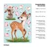 Auf dem Bild ist das Produkt: Fensterbild Frühling Ostern Reh mit Hasen und Schmetterlingen Fensterdeko Kinderzimmer Kind zum Preis von €13.9 abgebildet.